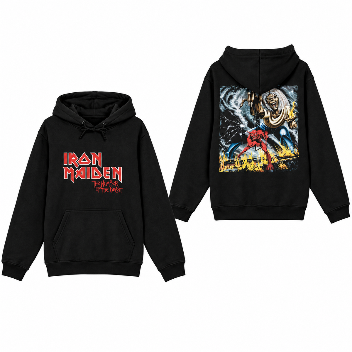 Iron Maiden Number of the Beast Graphic Hoodie