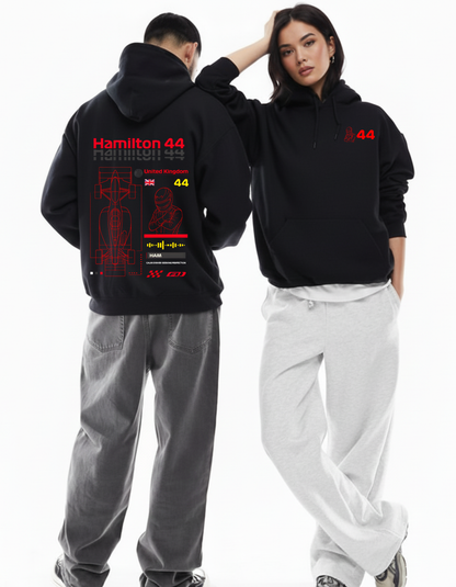 Oversized Hamilton 44 Champion Hoodie