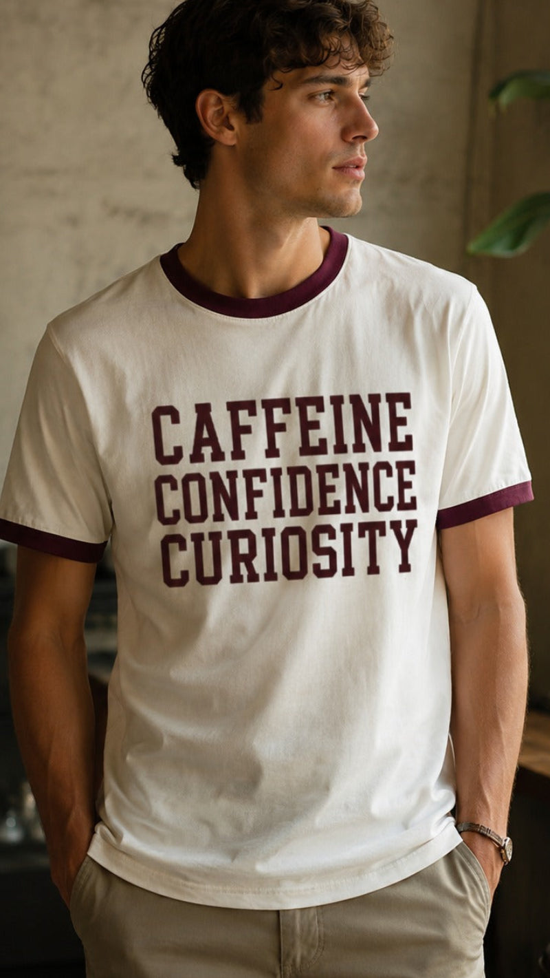 Caffeine Confidence  Ringer Tee