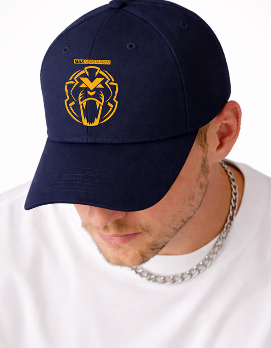 Max Verstappen Lion Navy Blue Cap